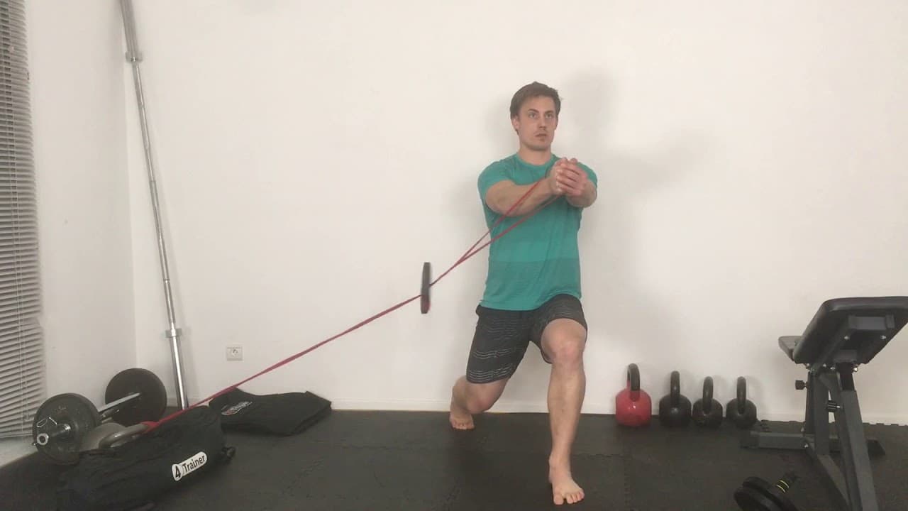 Pallof en fente : Optimisez votre gainage avec le powerband