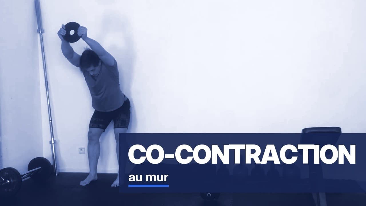 Co-contraction A.D au mur avec disque : Améliorez votre gainage