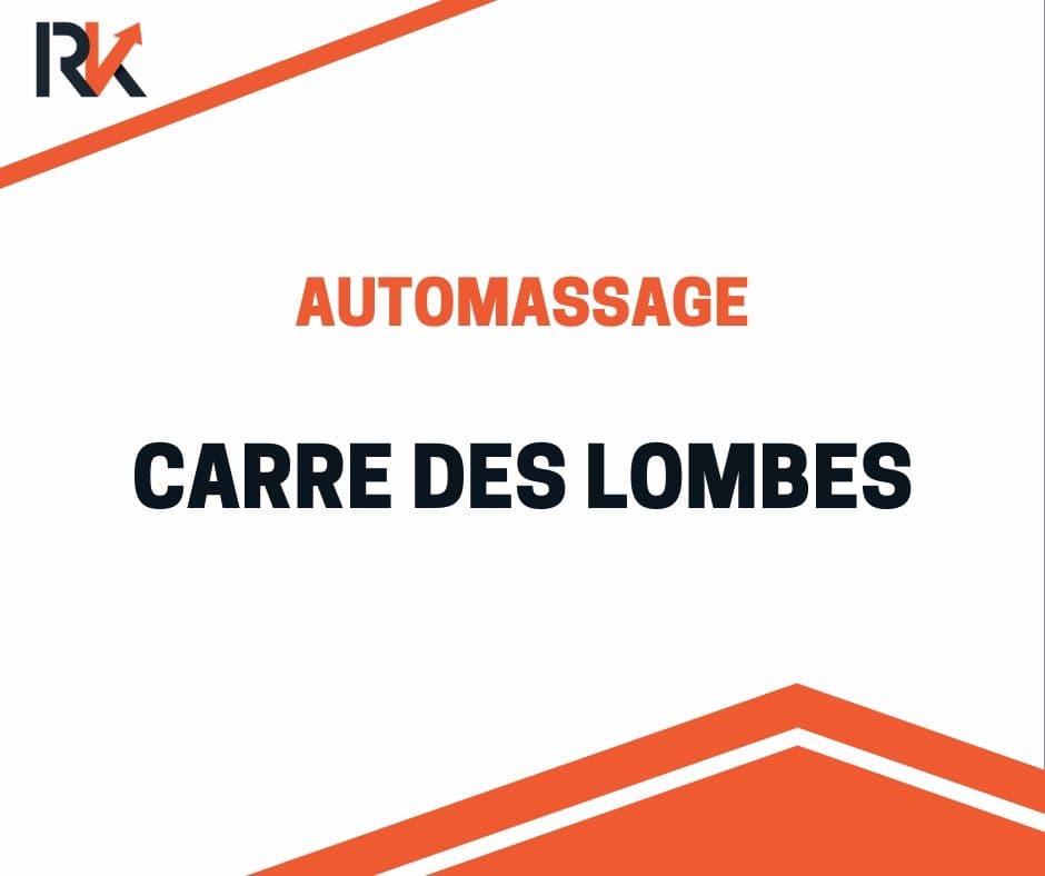 Automassage : carré des lombes