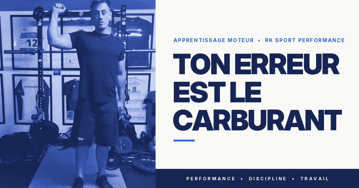 Apprentissage moteur : ton erreur est le carburant