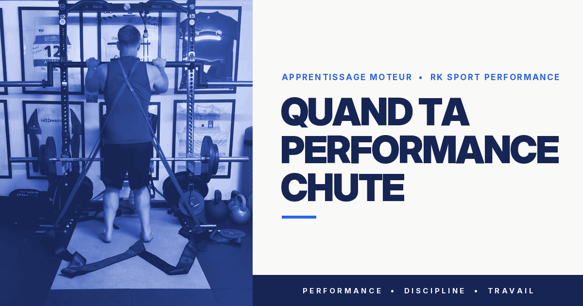 Apprentissage moteur : quand ta performance chute